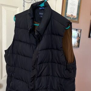 Lands' End Women’s Black Quilted Puffer Vest